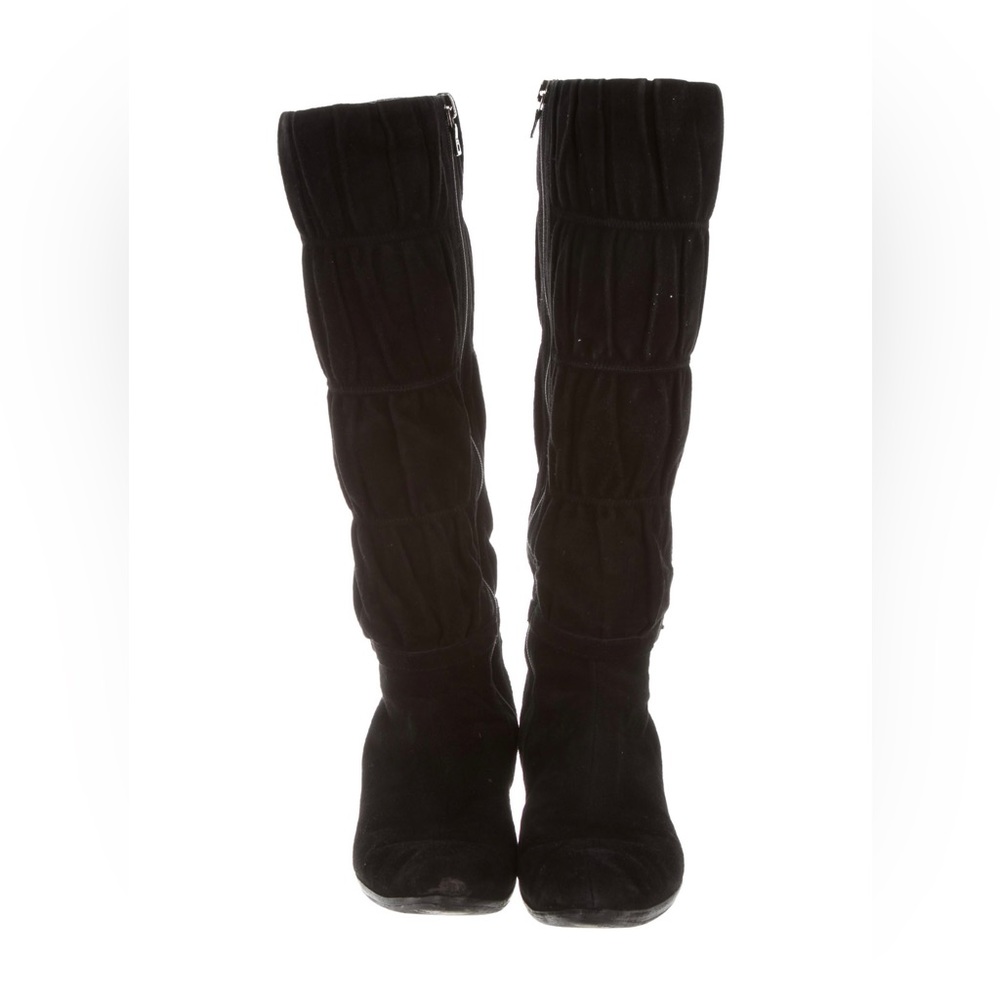 Authentic suede Prada sport boots, gently worn always cared for.